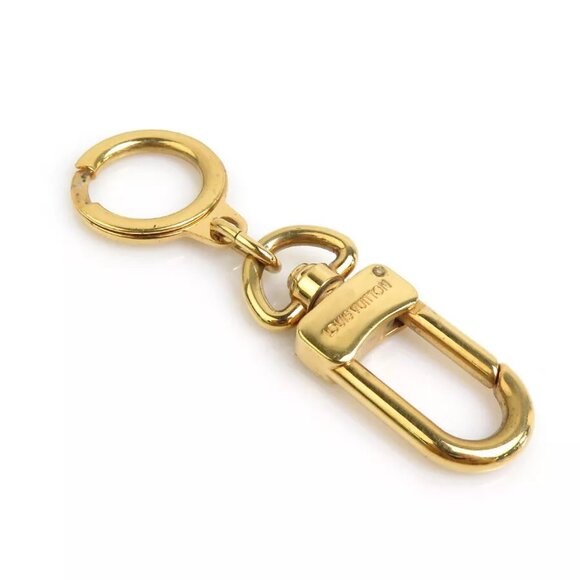 Auth LOUIS VUITTON Anneau Cles Key Ring Charm Gold Metal - - Picture 1 of 8
